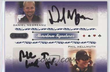 Daniel Negreanu and Phil Hellmuth Autographs