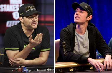 Phil Hellmuth dan Tom Dwan 